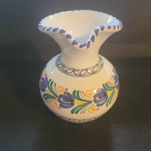 Talavera Ceramic Pitcher or Vase - Picture 2 of 6
